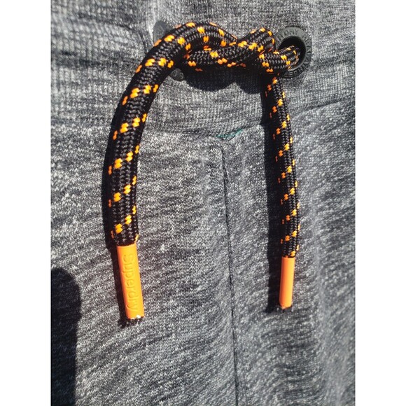 Superdry Sweatpants Mens 2XL Slim Fit Gray Joggers Athletic Tapered Zip Pockets - Picture 6 of 13